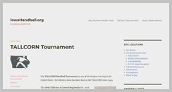 Desktop Screenshot of iowahandball.org